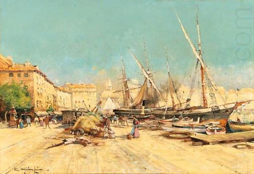 Eugene Galien-Laloue Marseille Port china oil painting image